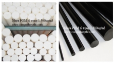 Nhựa POM cây tròn trắng và đen D220-d250mmxL1000mm